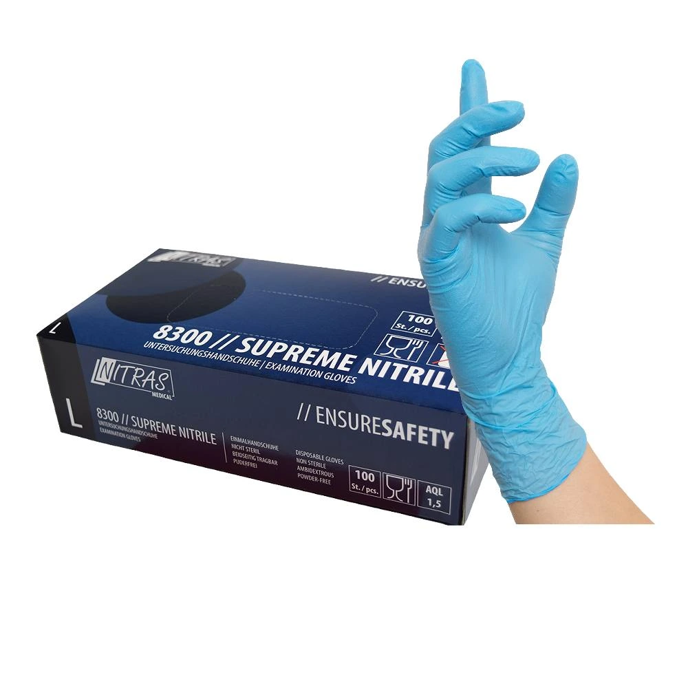 [NIT-089846] NITRAS MEDICAL 8300 // GANTS SUPREME NITRIL - TAILLE S (100 PAQ)