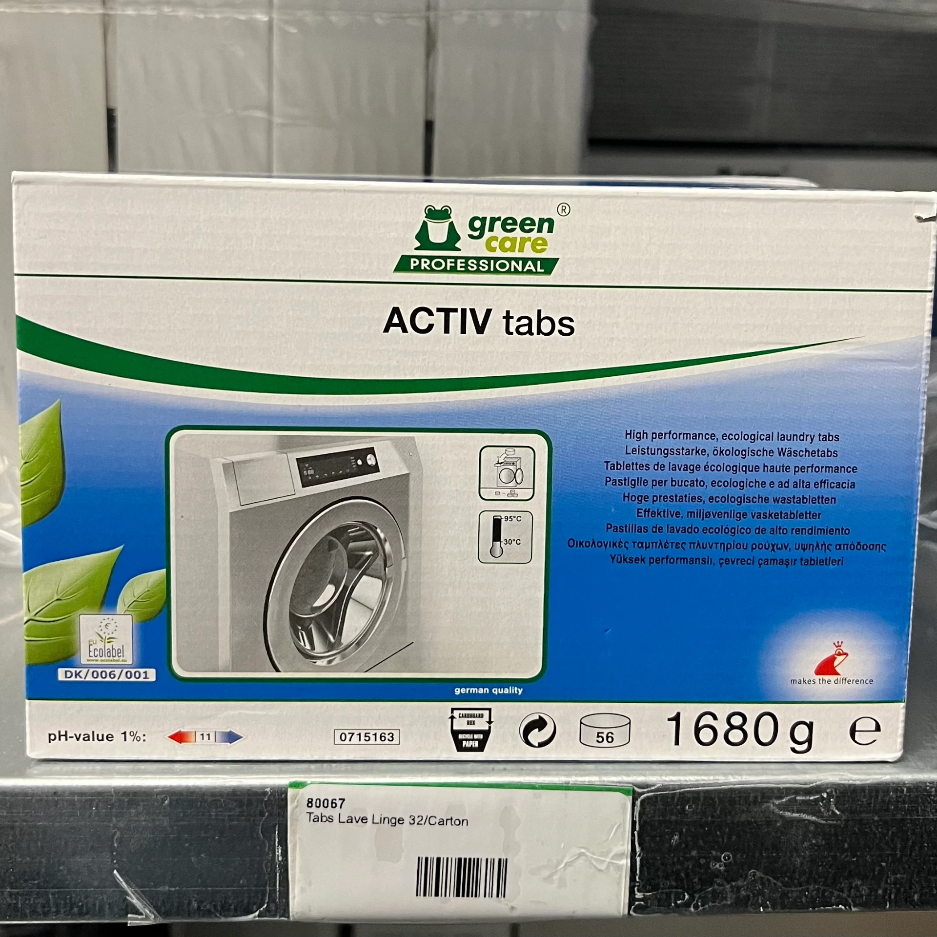 [GRE-951639] GREEN CARE TABS LAVE LINGE (56 PAQ)