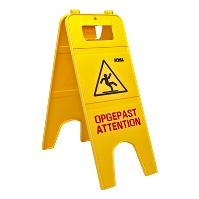 [BOM-710009] PANNEAU DE SIGNALISATION DOUBLE "OPGEPAST - ATTENTION"