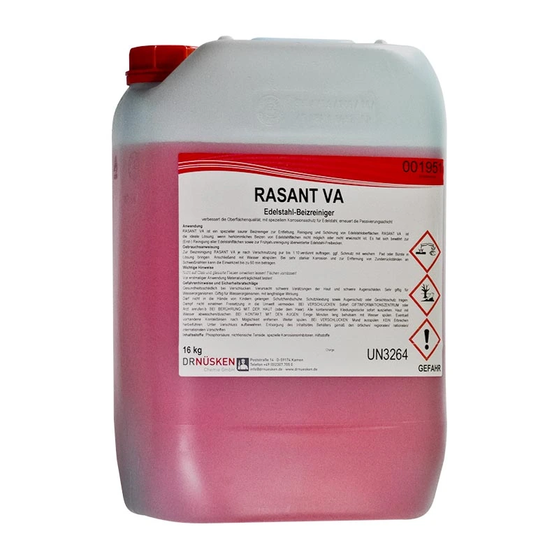 [DRN-001951] DR NÜSKEN RASANT VA 001951 16KG NETTOYANT DE DÉCOLORATION EN ACIER INOXYDABLE